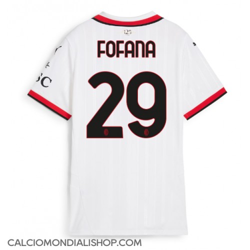 Maglie da calcio AC Milan Youssouf Fofana #29 Seconda Maglia Femminile 2024-25 Manica Corta